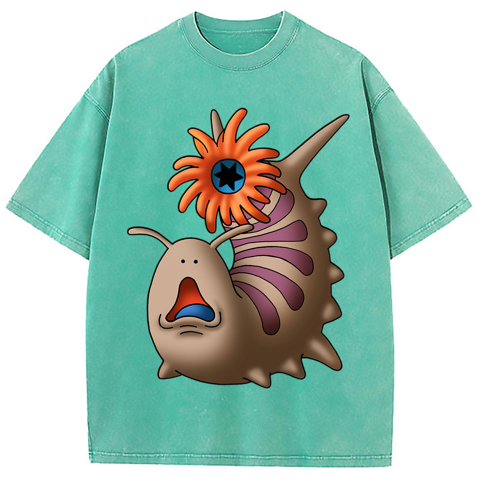 （画像用） ドラゴンクエスト Doragon Kuesuto Dragon Quest 綿100% ヴィンテージ風 半袖Tシャツ（フロントプリント）